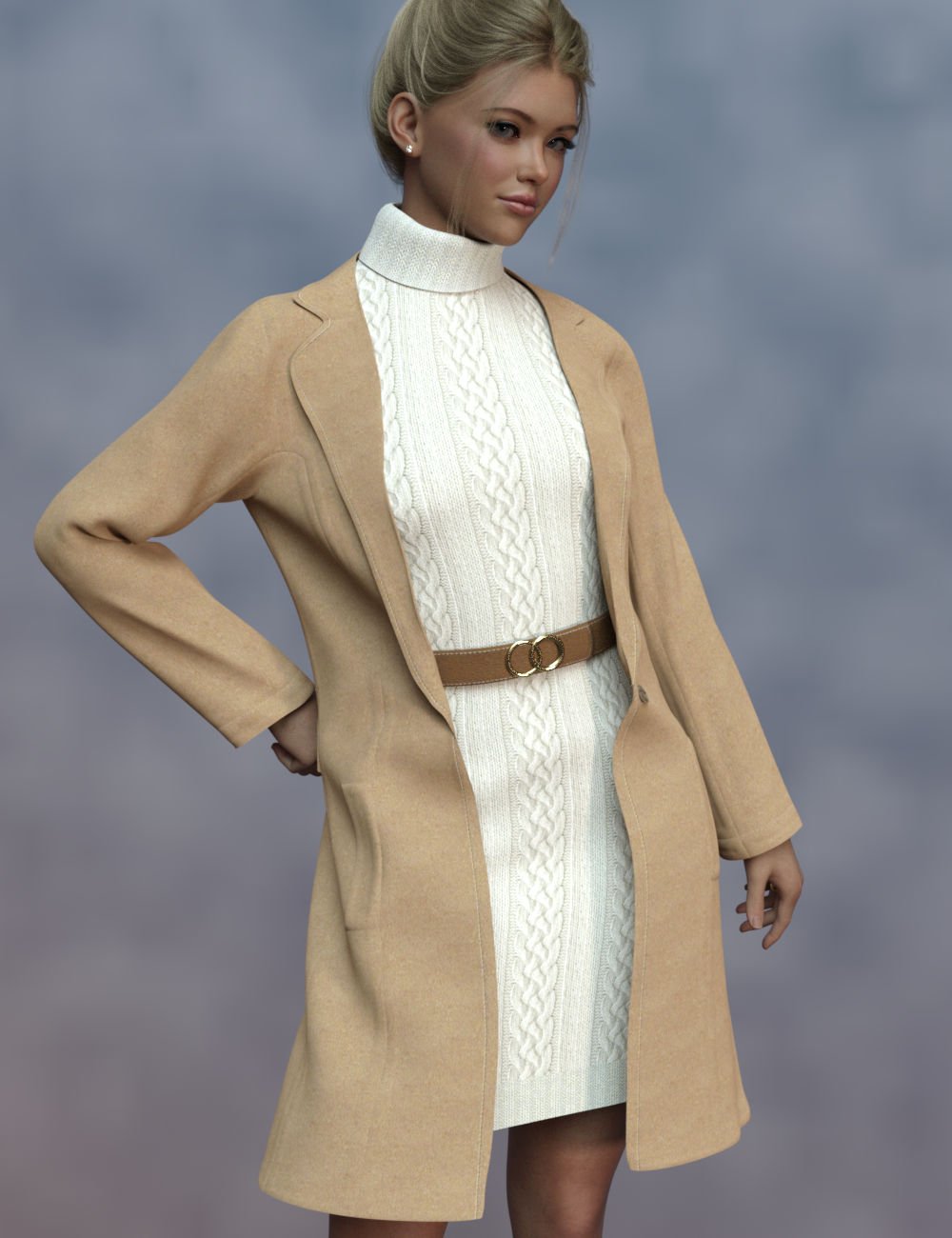 dForce Kenzie Outfit for Genesis 9 by: WildDesignsPandyGirl, 3D Models by Daz 3D