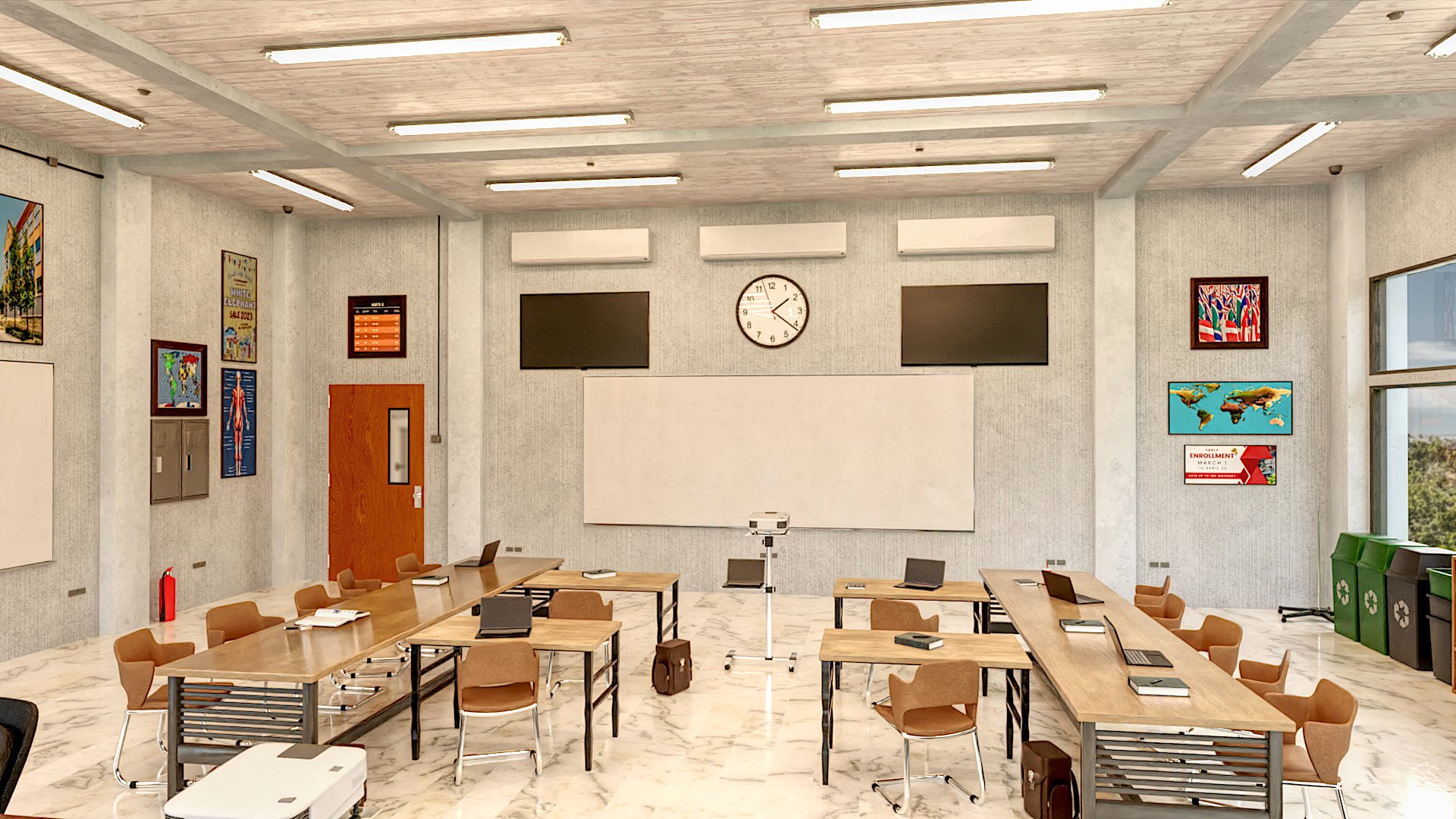 Modern Classroom | Daz 3D