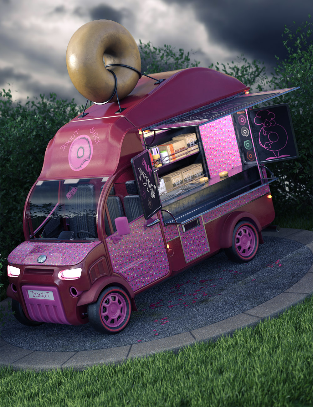 Catering Truck Baked Goods Expansion by: ForbiddenWhispersDavid Brinnen, 3D Models by Daz 3D