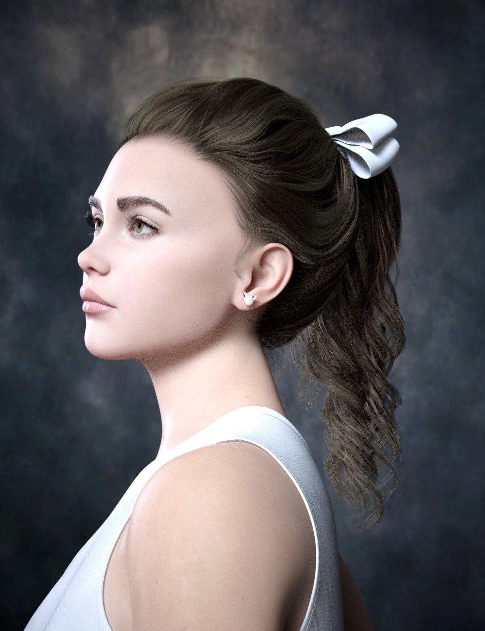 Jodie Ponytail Hair for Genesis 9 by: Neftis3D, 3D Models by Daz 3D