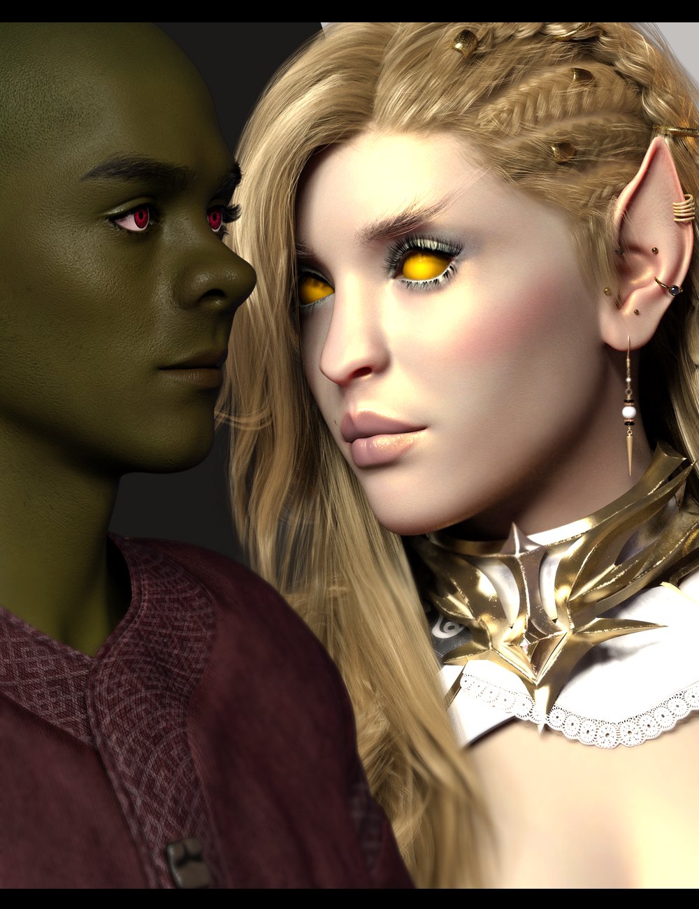 Twizted Fantasy Features for Genesis 9 by: TwiztedMetal, 3D Models by Daz 3D
