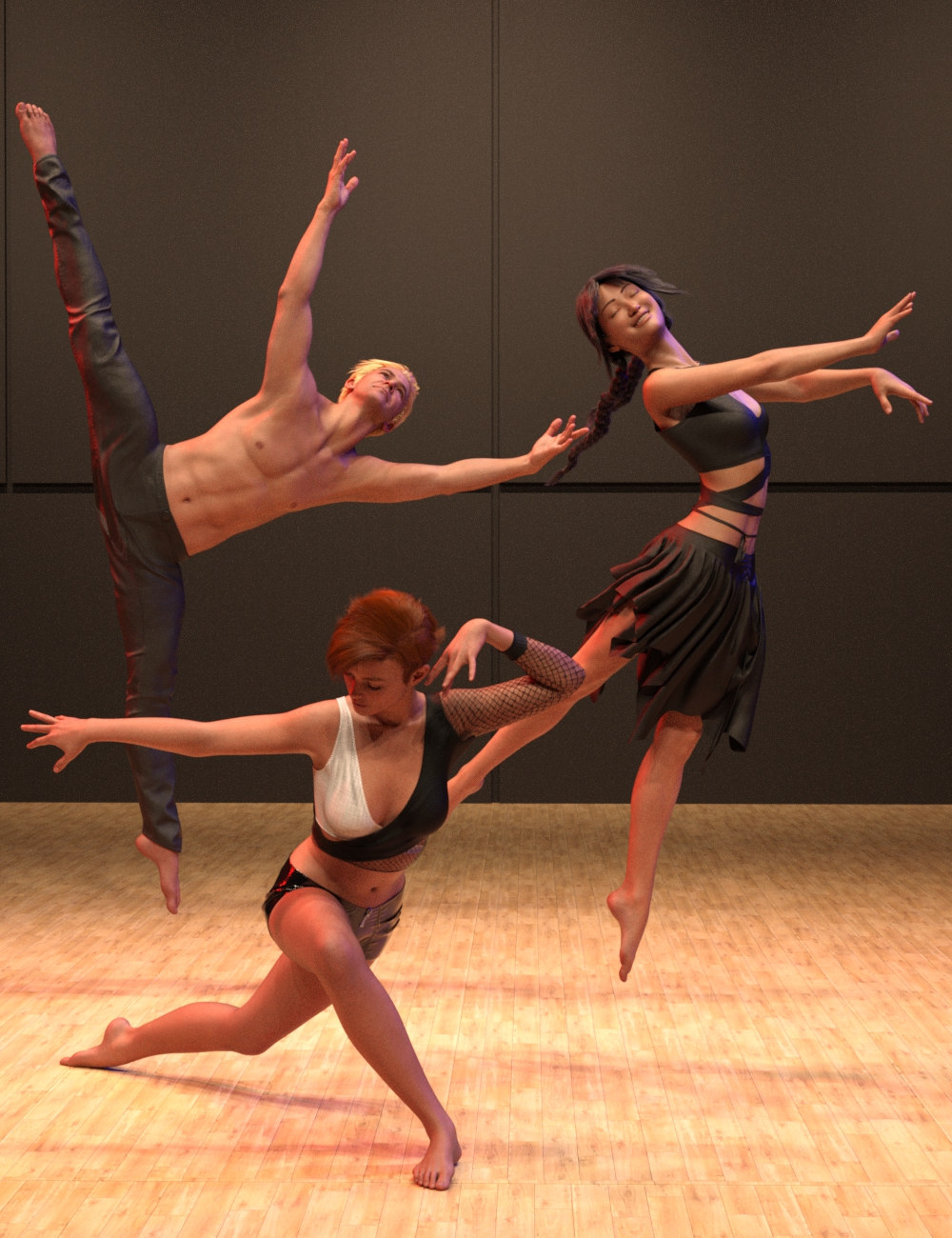 Beautiful Ballet Poses for Genesis 9 by: Scuffles3d, 3D Models by Daz 3D