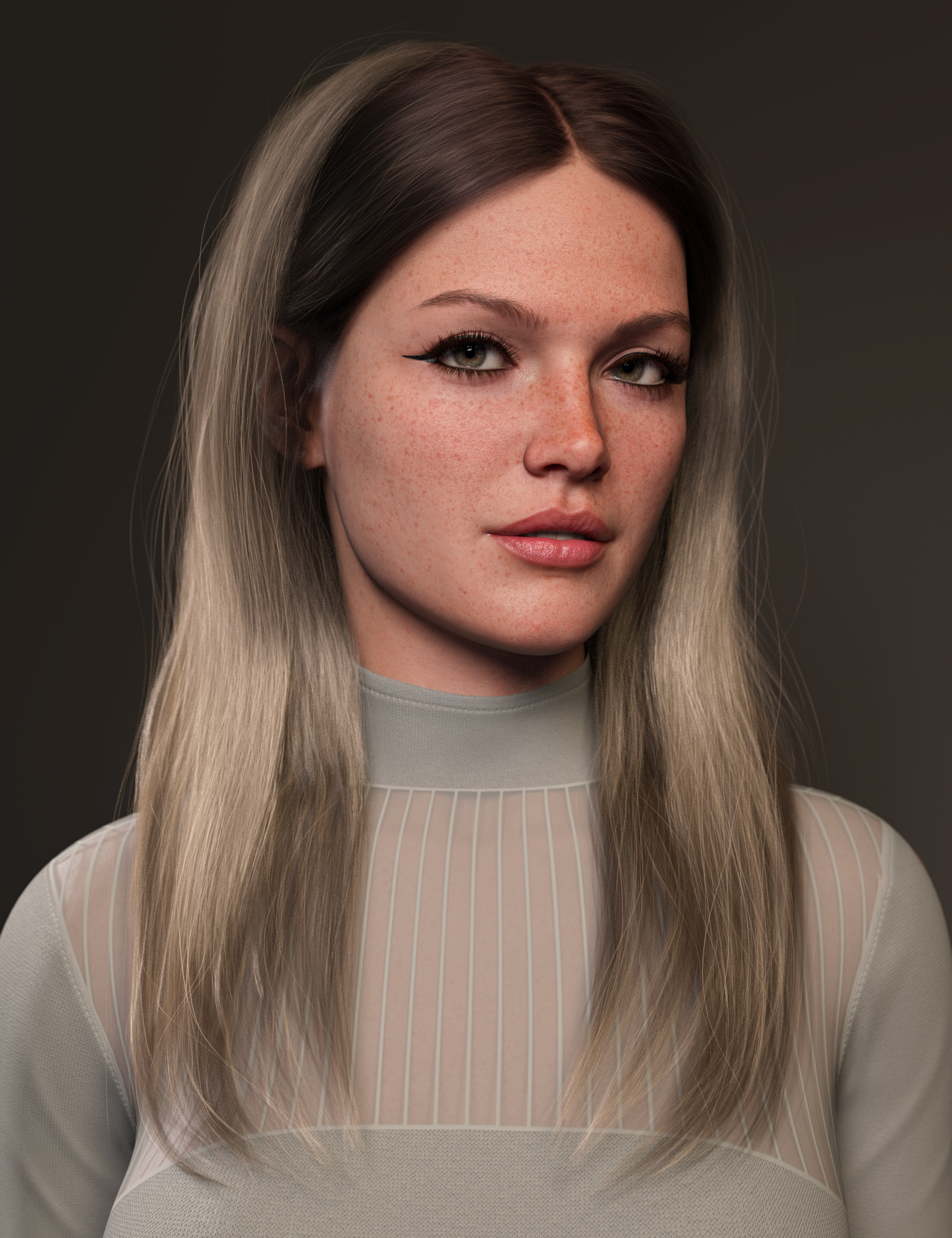 Face Free Long Style Hair Color Expansion by: outoftouch, 3D Models by Daz 3D