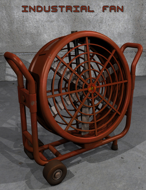 Industrial Fan by: Nightshift3D, 3D Models by Daz 3D