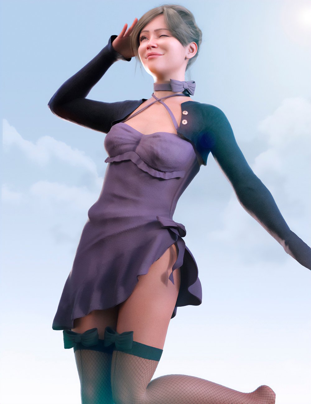 LA Coquette Outfit for Genesis 9 Feminine by: Laia, 3D Models by Daz 3D