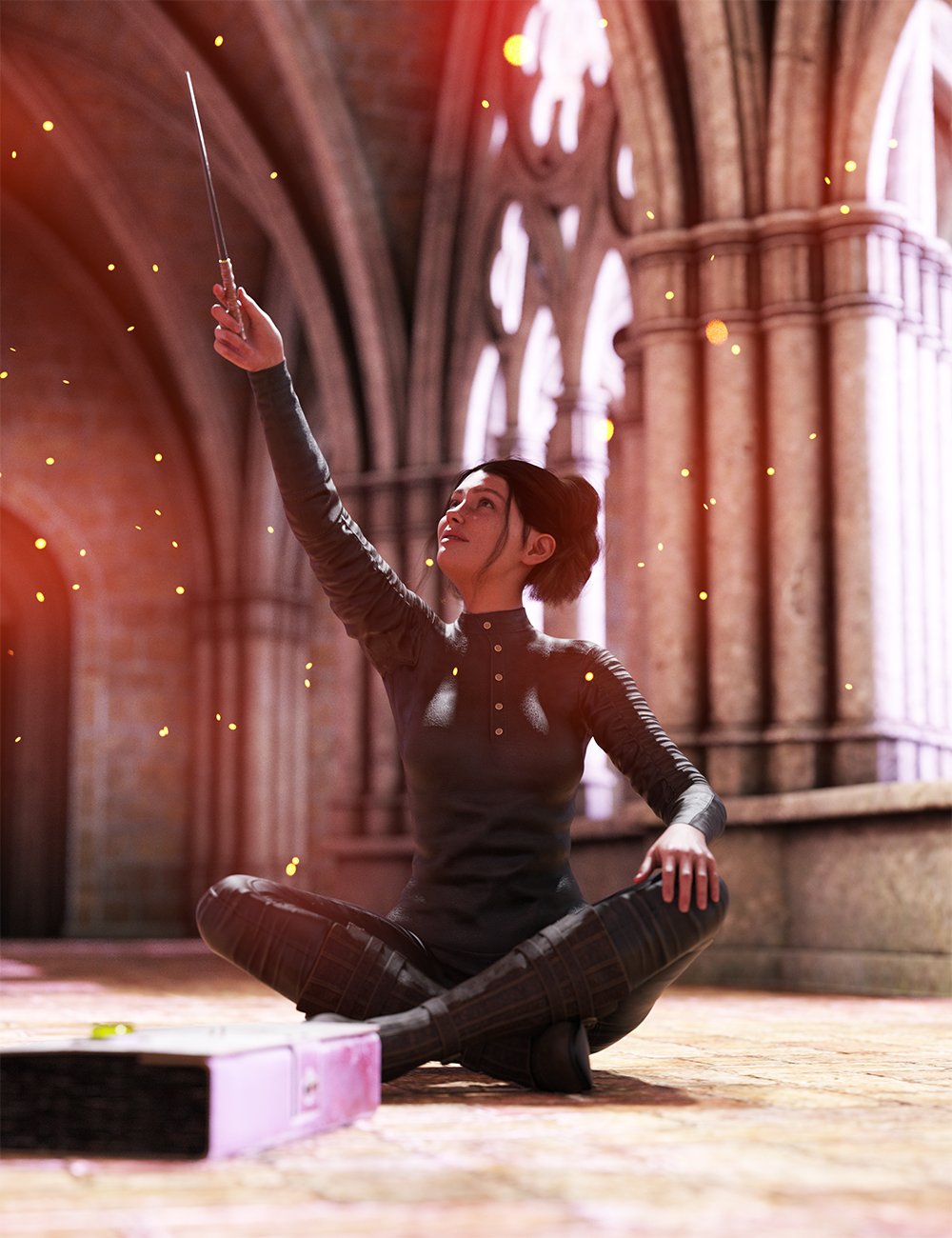 Good Witch Poses for Genesis 9 Feminine by: Ensary, 3D Models by Daz 3D