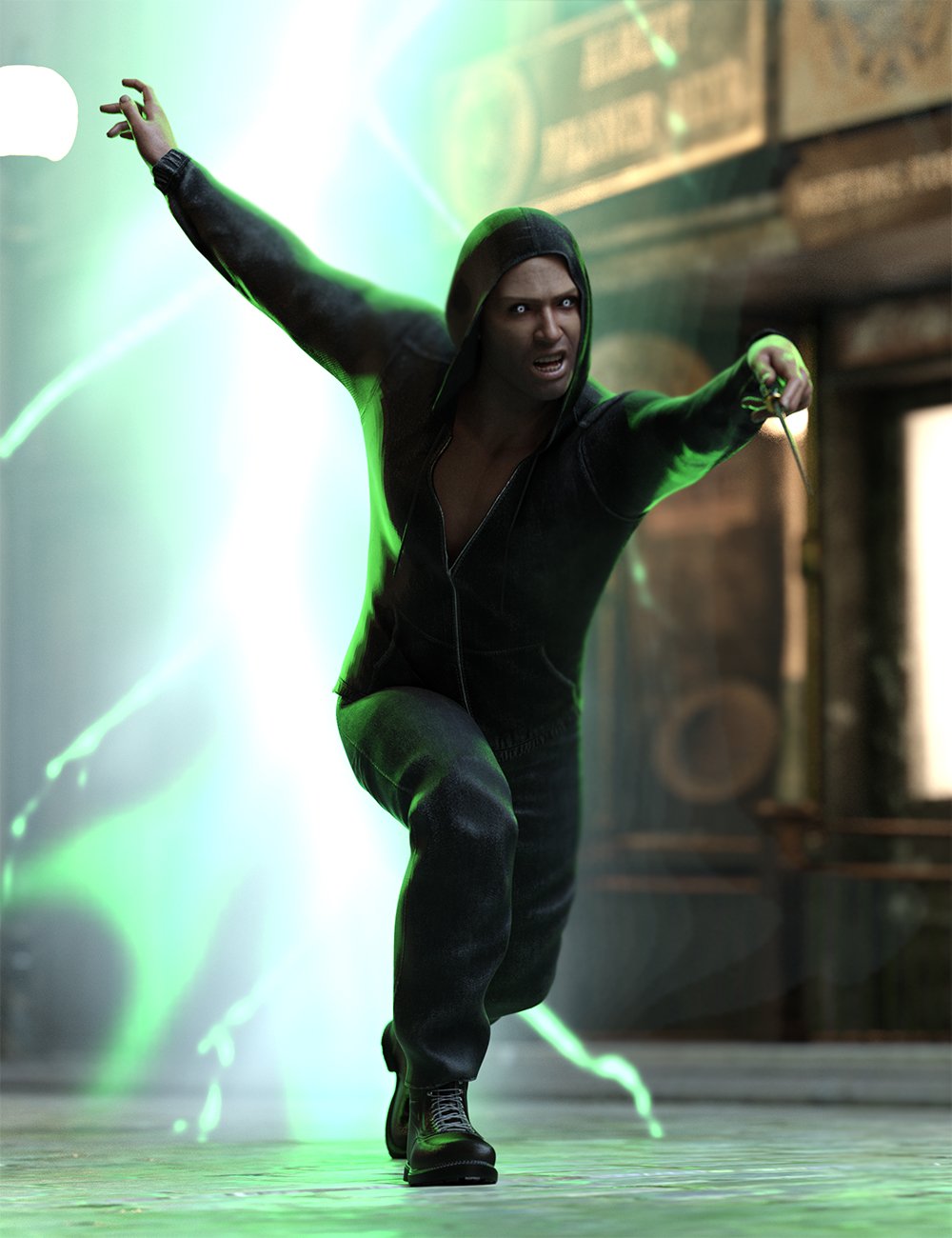Evil Wizard Poses for Genesis 9 Masculine by: Ensary, 3D Models by Daz 3D