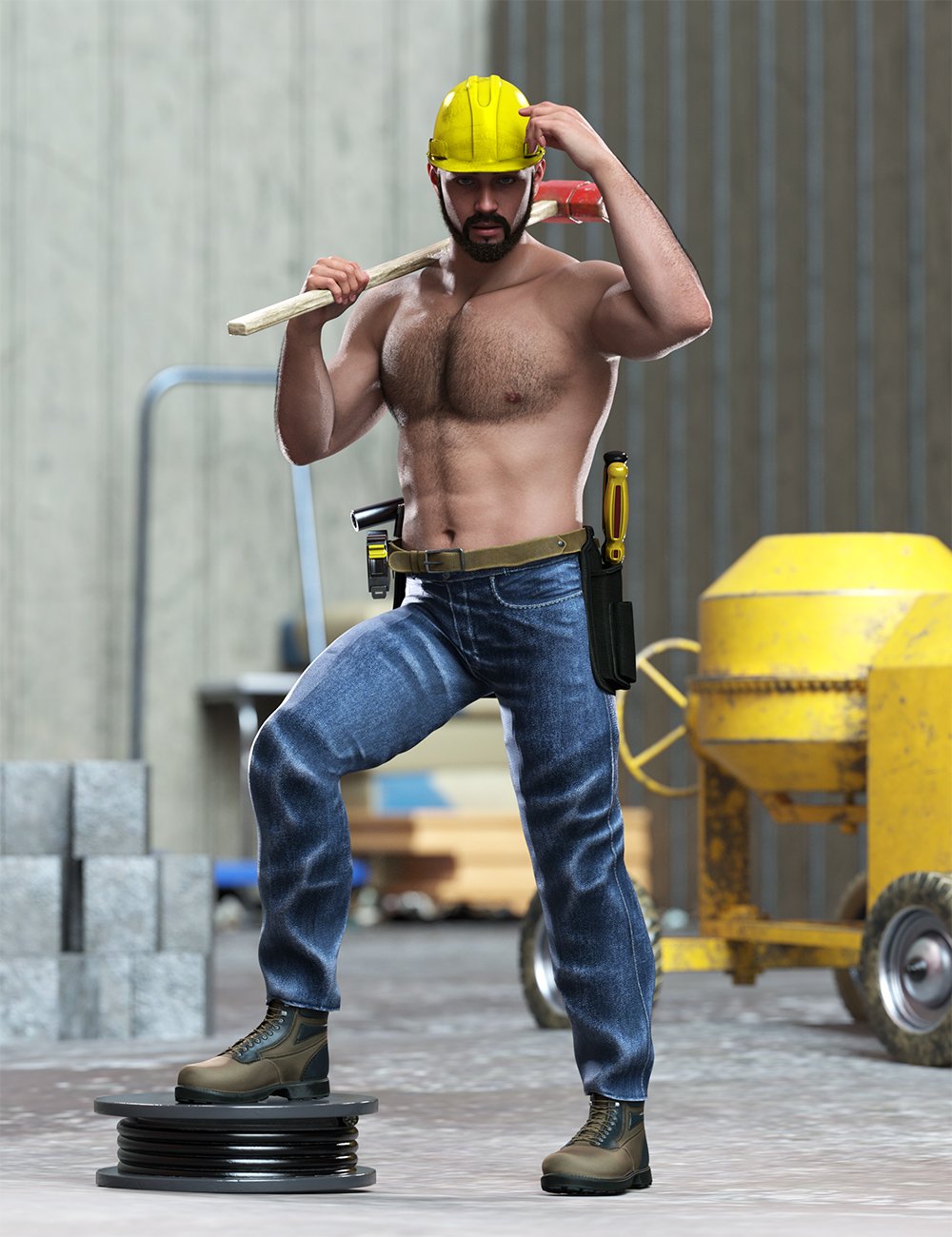 Tool Man Poses for Genesis 9 Masculine by: Ensary, 3D Models by Daz 3D