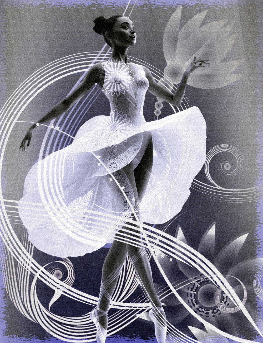 Floral Scroll Photoshop Brushes by: RajRaja, 3D Models by Daz 3D