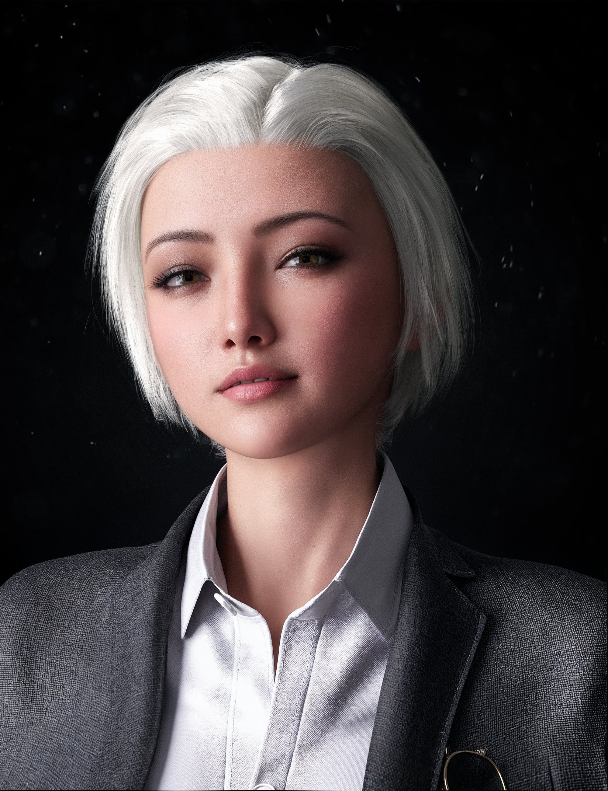 HS Gloria Sleek and Wet Short Hair for Genesis 9, 8, and 8.1, Female by: Hair Studio, 3D Models by Daz 3D