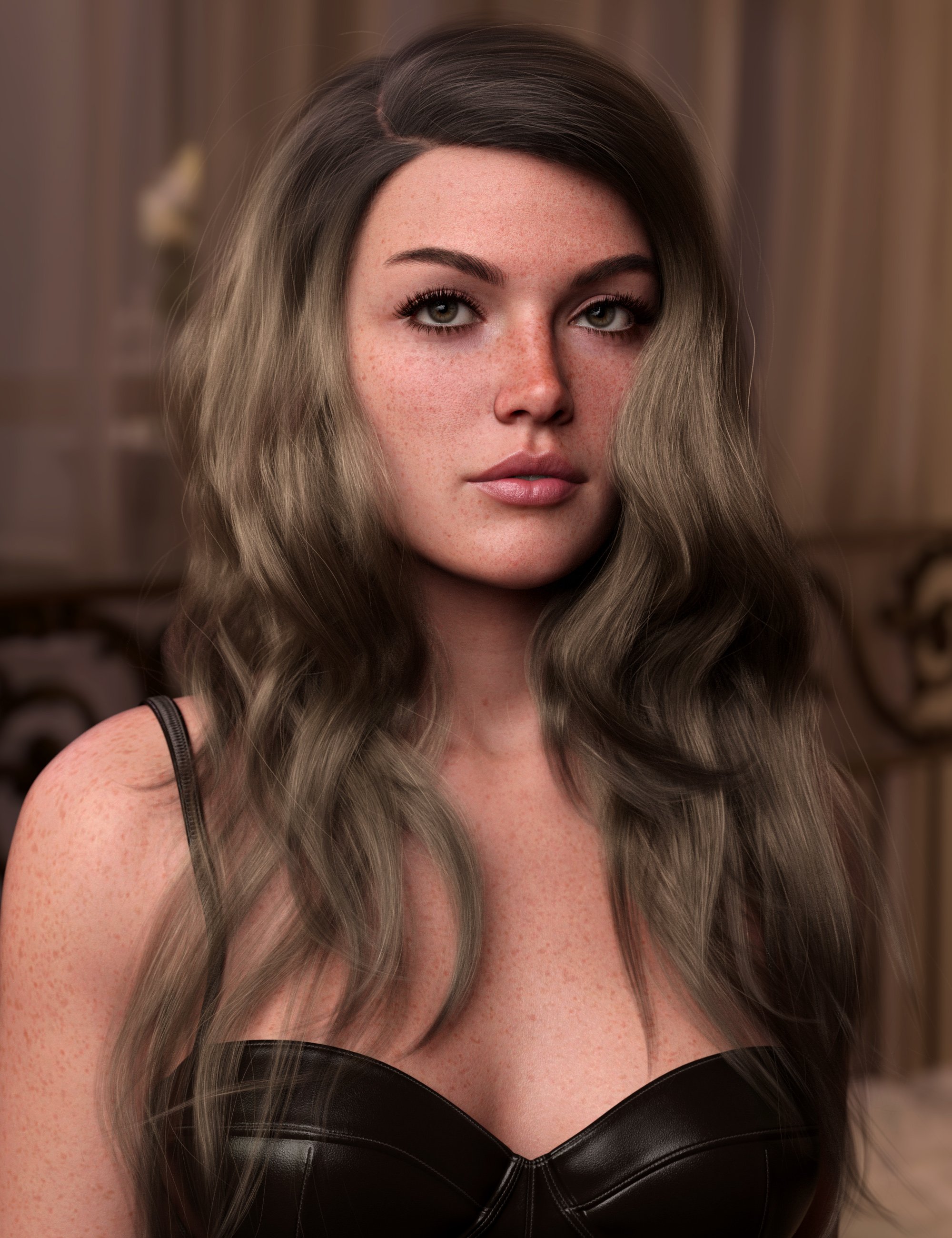 Messy Glamorous Style Hair for Genesis 9 by: outoftouch, 3D Models by Daz 3D