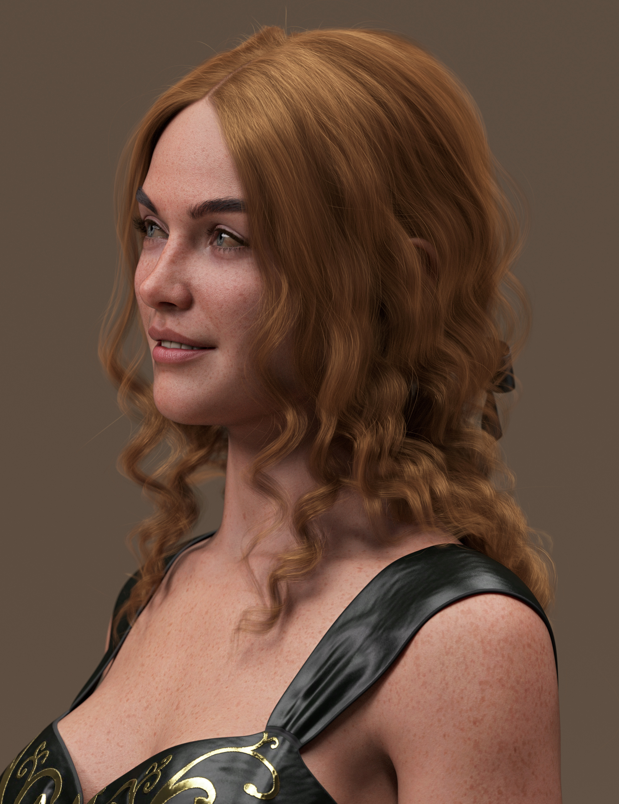 Relaxed Curls Style Hair for Genesis 9 by: outoftouch, 3D Models by Daz 3D