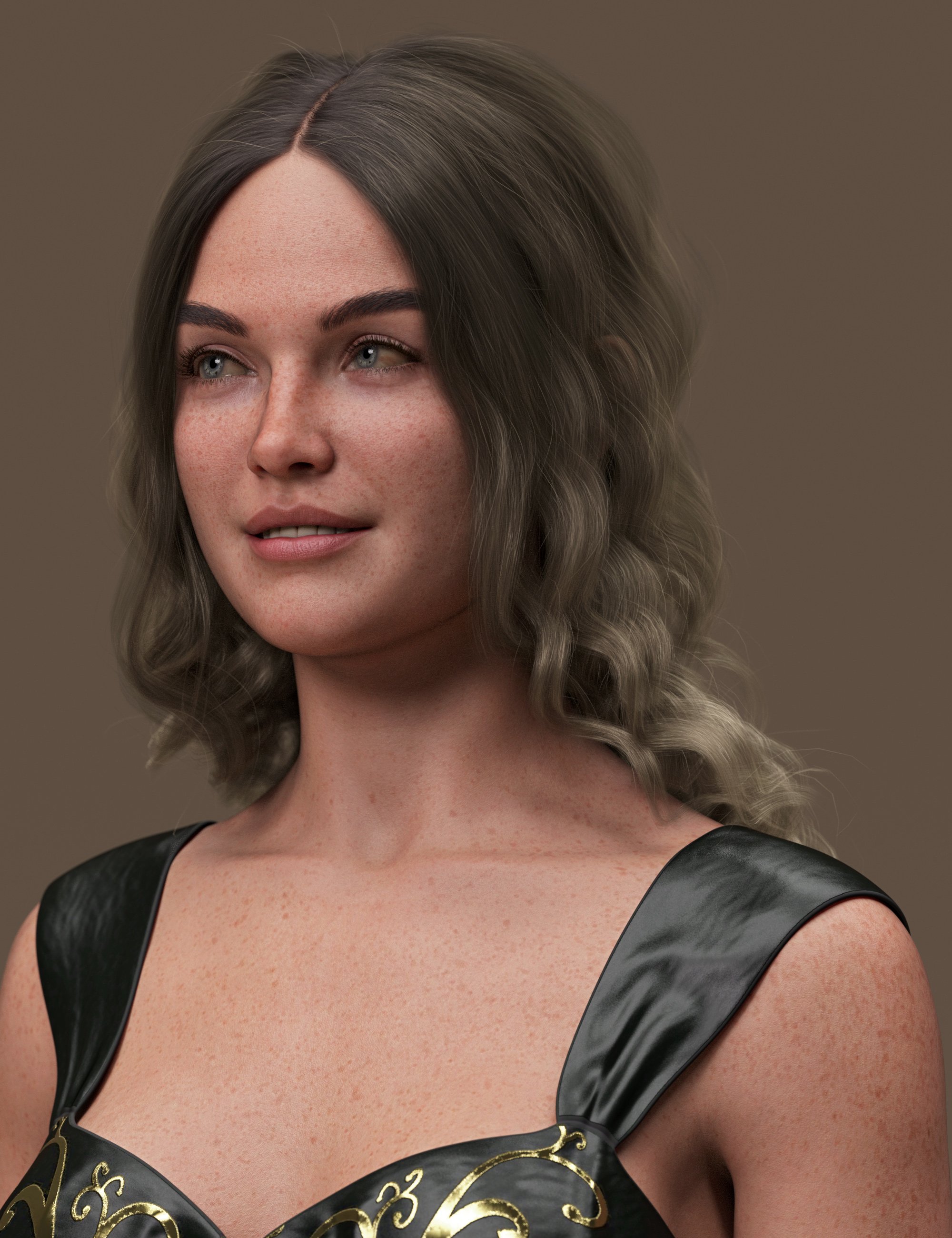 Relaxed Curls Style Hair for Genesis 9 | Daz 3D