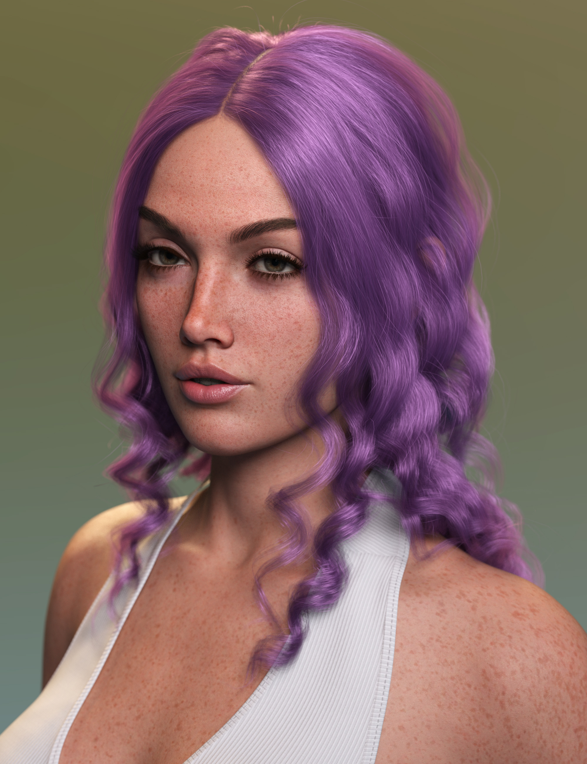 Relaxed Curls Style Hair for Genesis 9 | Daz 3D