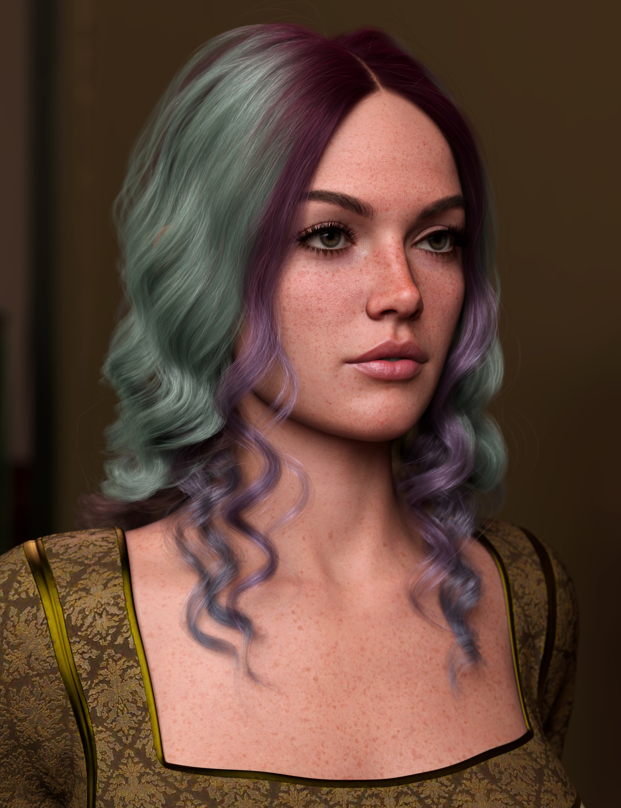 Relaxed Curls Style Hair Color Expansion by: outoftouch, 3D Models by Daz 3D