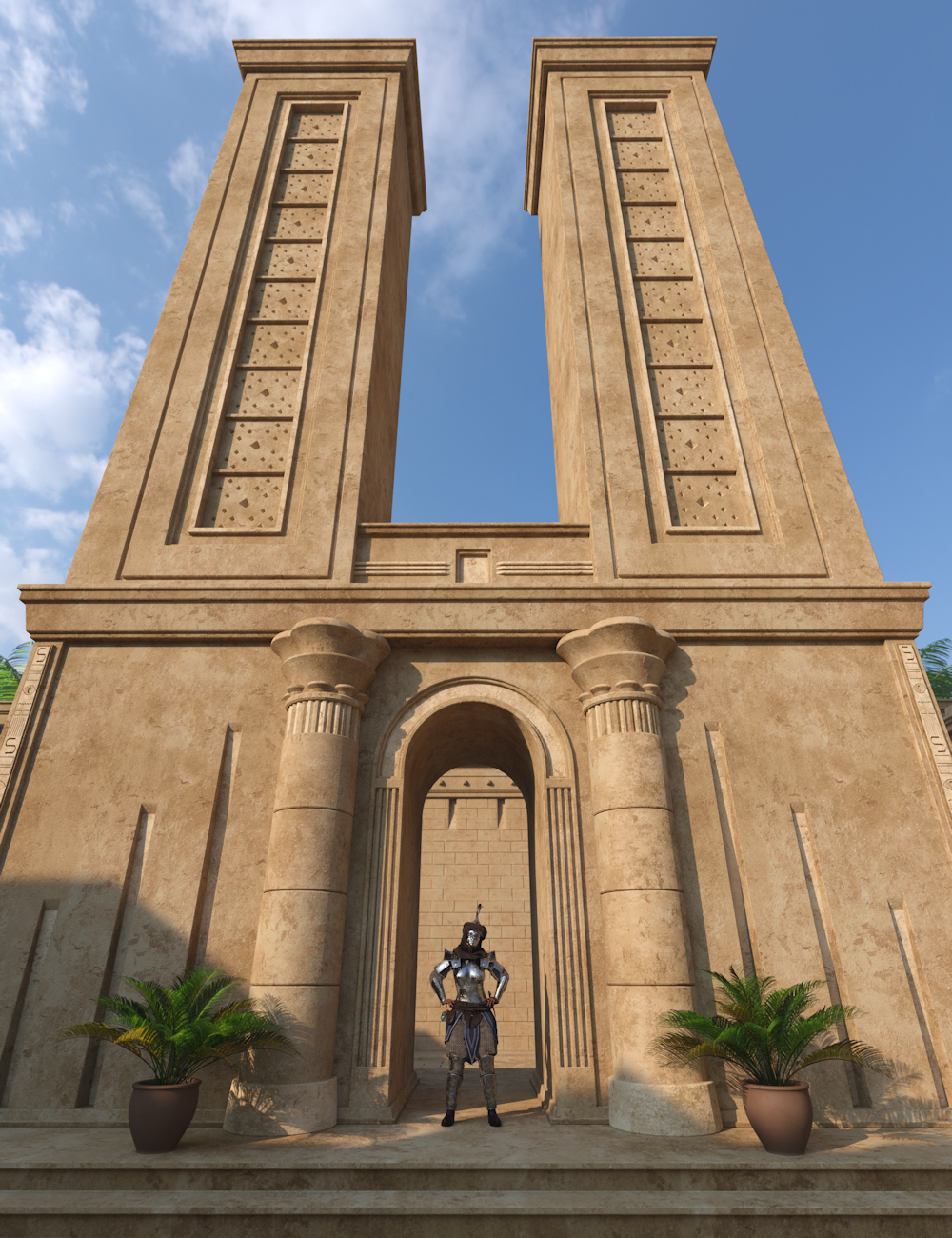 Egyptian Towers | Daz 3D