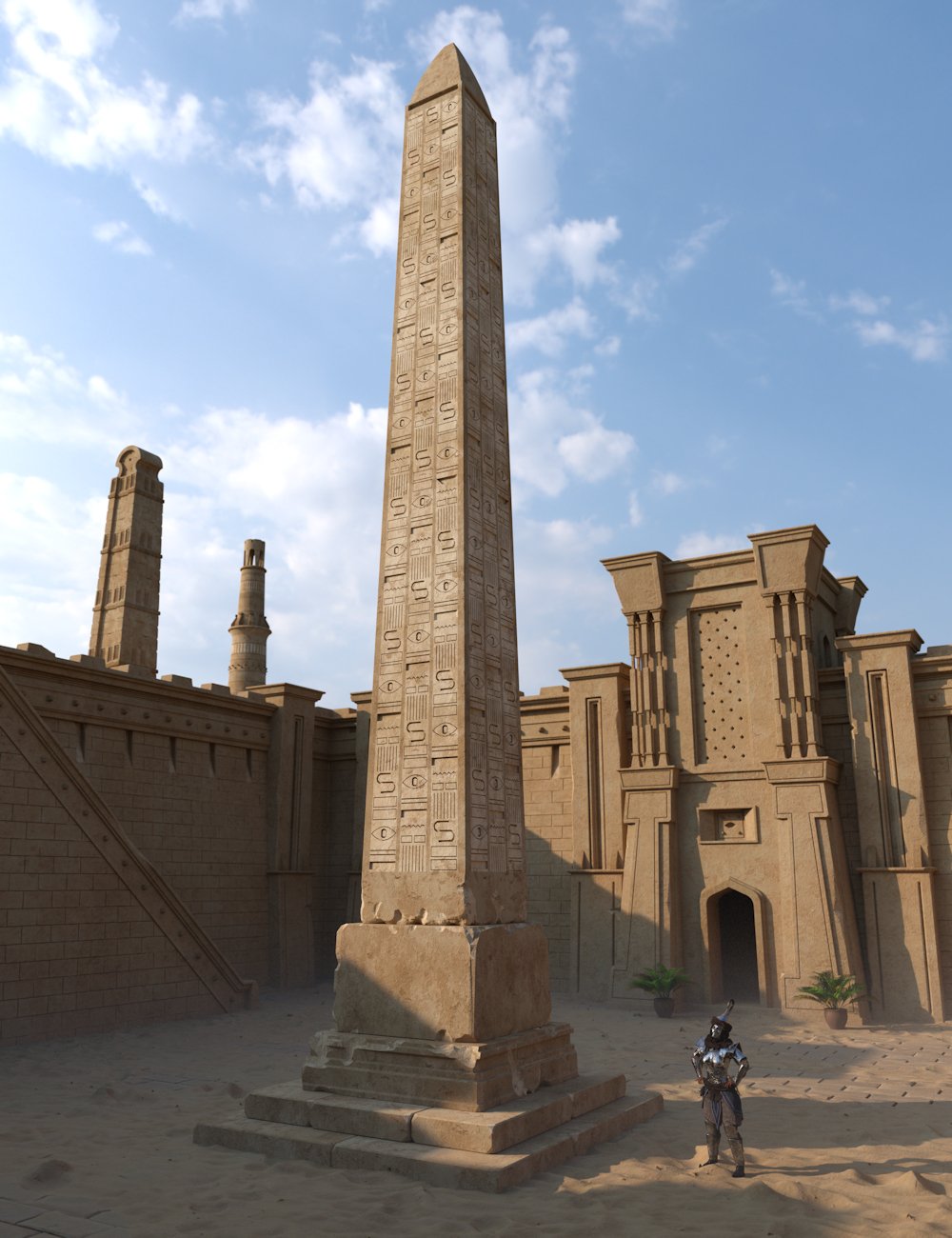 Egyptian Obelisks by: Enterables, 3D Models by Daz 3D