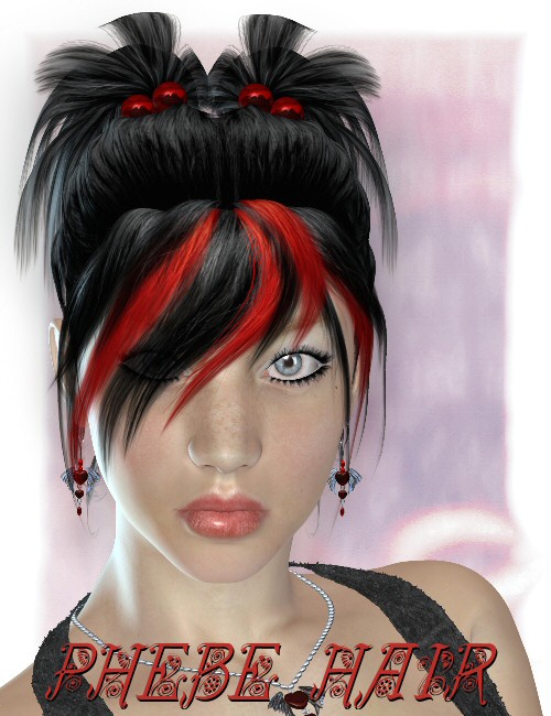 Phebe Hair by: goldtasselSWAM, 3D Models by Daz 3D