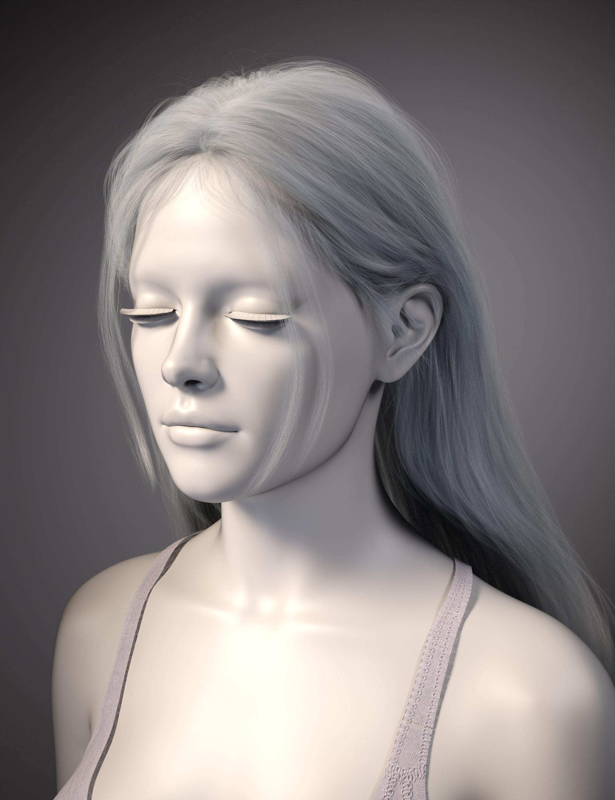 FE Long Gentle Hair for Genesis 9 | Daz 3D