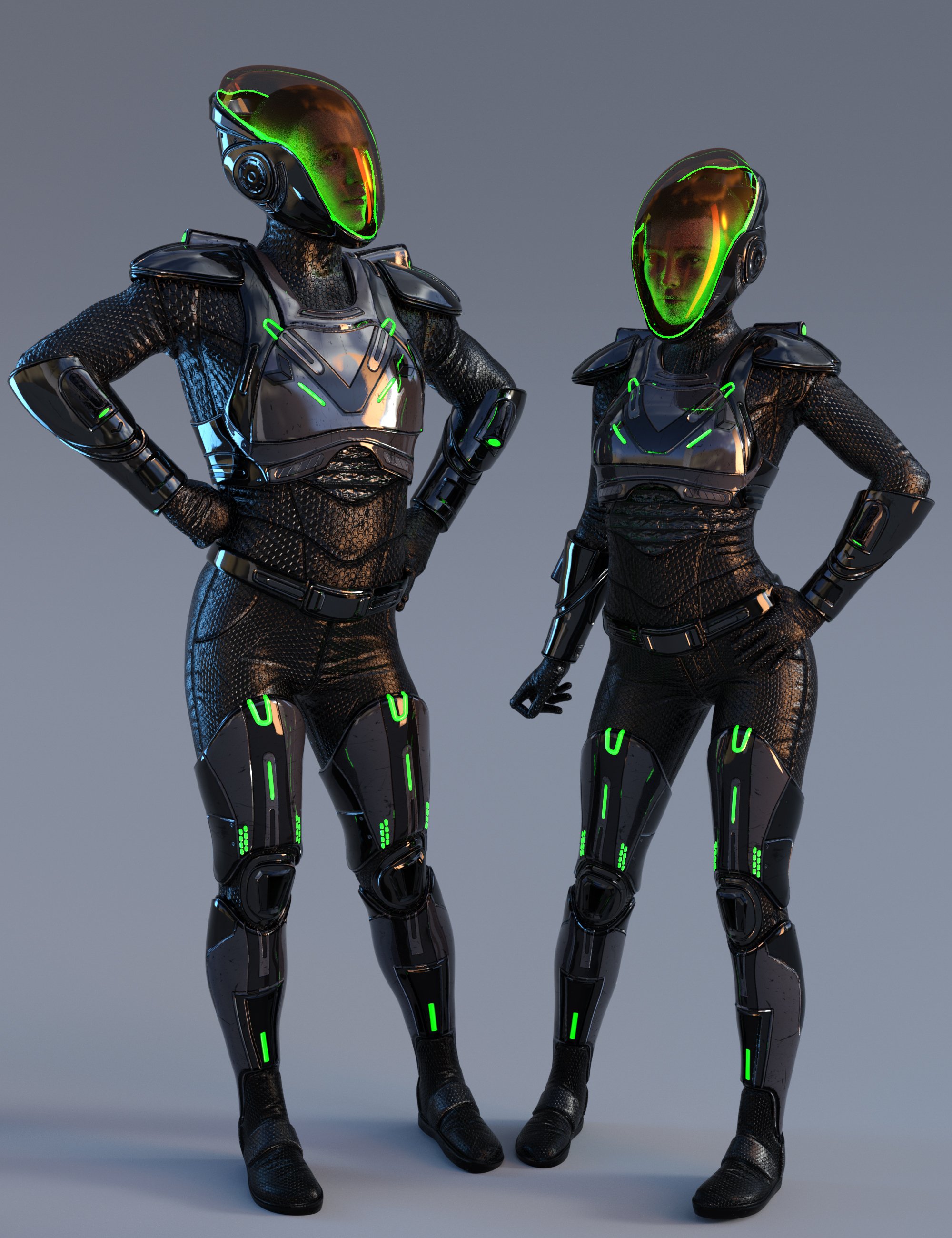 Sci-Fi Guard Outfit for Genesis 9 | Daz 3D