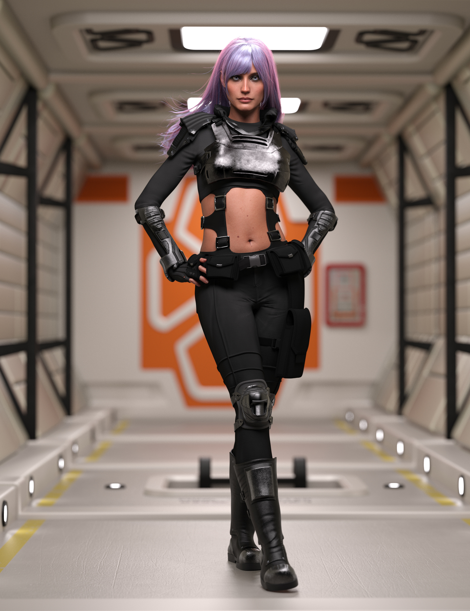 X-Fashion Sci Soldier Outfit for Genesis 9 by: xtrart-3d, 3D Models by Daz 3D