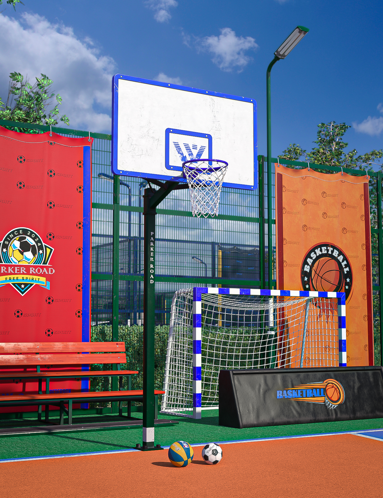 Sport Courts by: petipet, 3D Models by Daz 3D