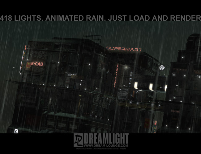 Urban Future 2 Dreamlight Light Set With Animated Rain