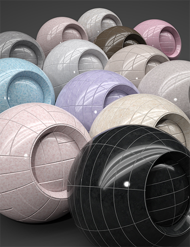 Marble Brick Tiles - Iray Shaders | Daz 3D