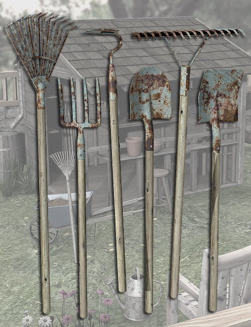 Potting Shed and Tools Potting Shed and Tools by: , 3D Models by Daz 3D