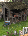 Potting Shed and Tools Potting Shed and Tools by: , 3D Models by Daz 3D