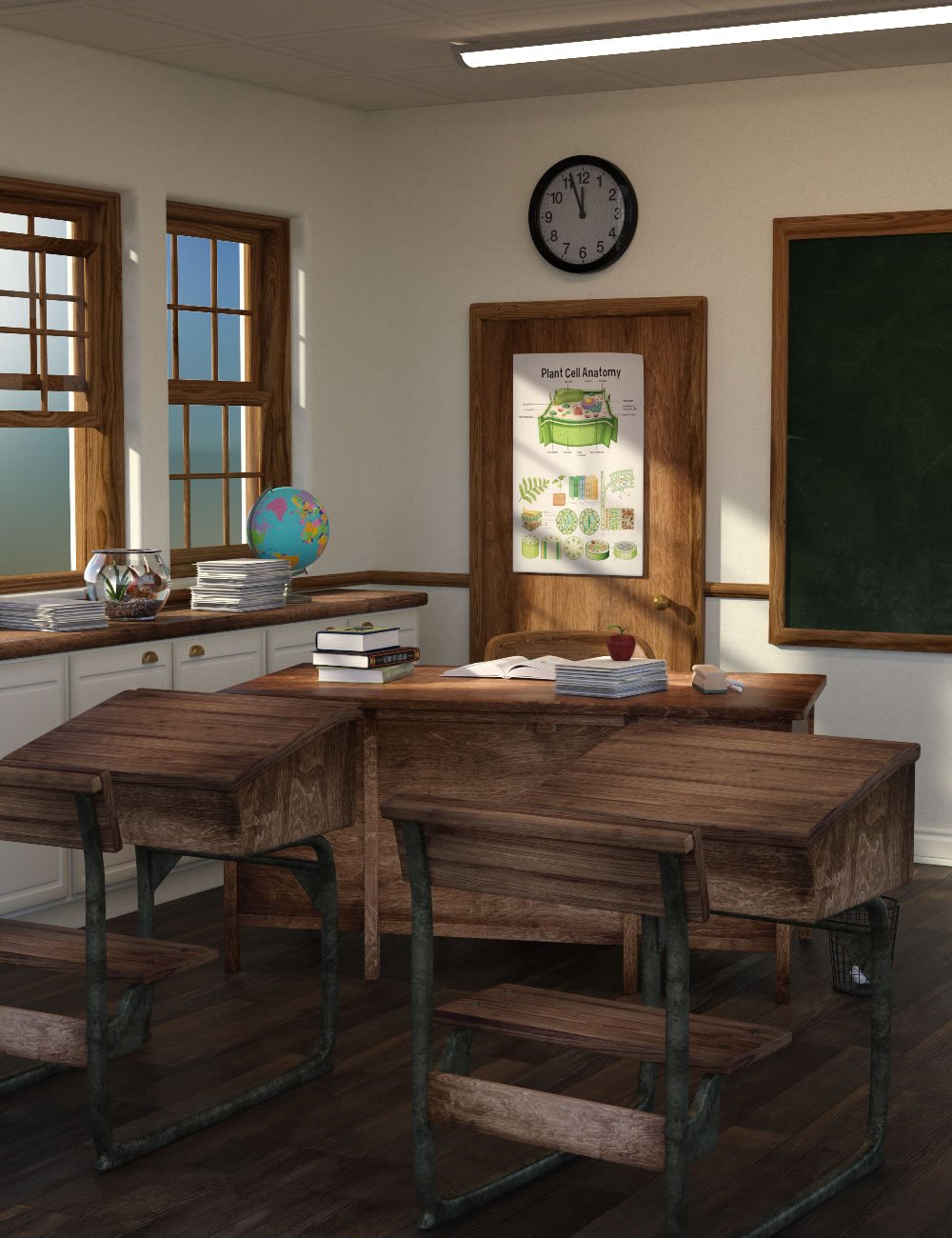 Mini Scenes School Room by: SilvaAnt3d, 3D Models by Daz 3D