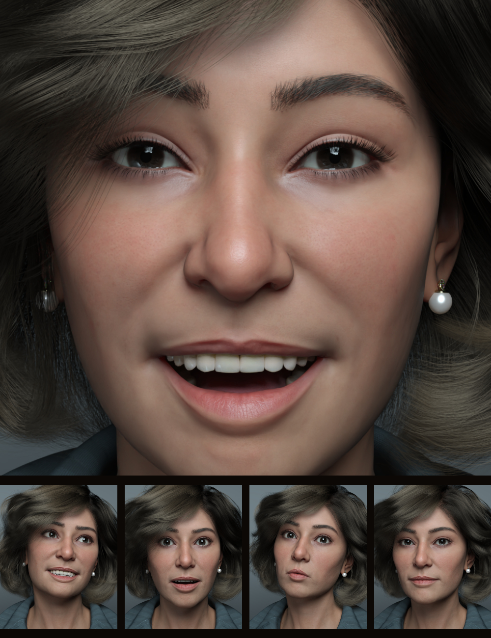 The Expression Collection for Sophia 9 by: Quixotry, 3D Models by Daz 3D