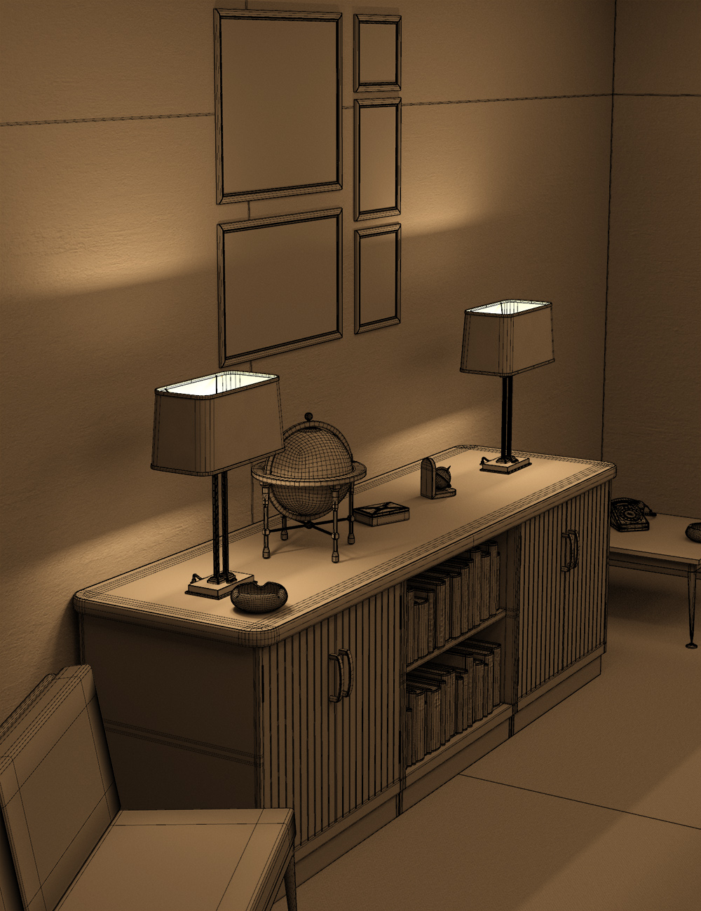 Vintage 1960s Office | Daz 3D