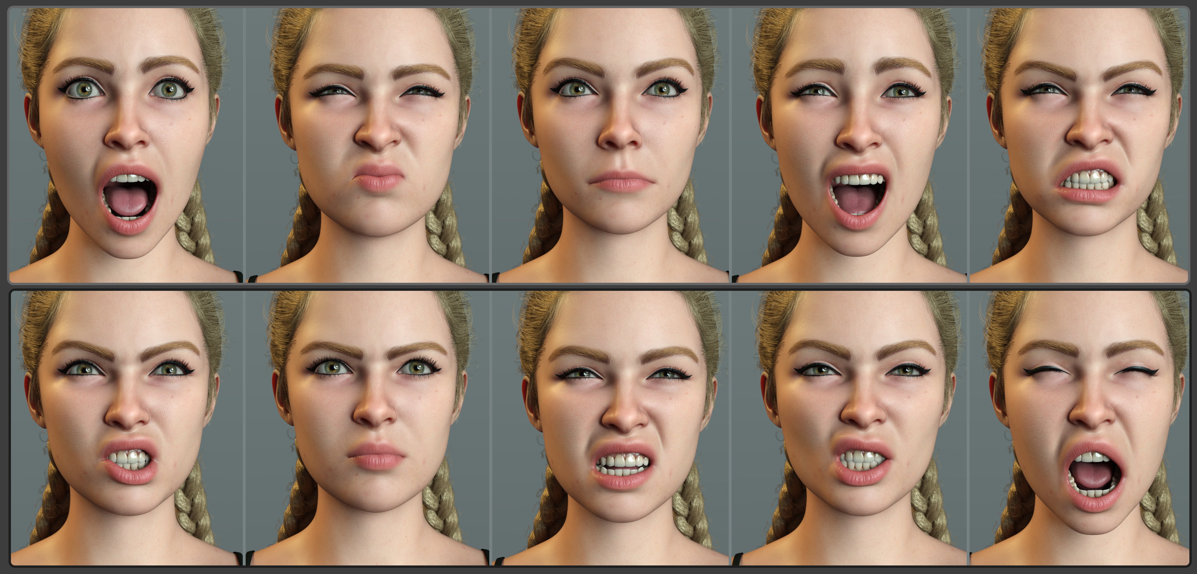 Z Battle Ready Expressions for Genesis 9 | Daz 3D