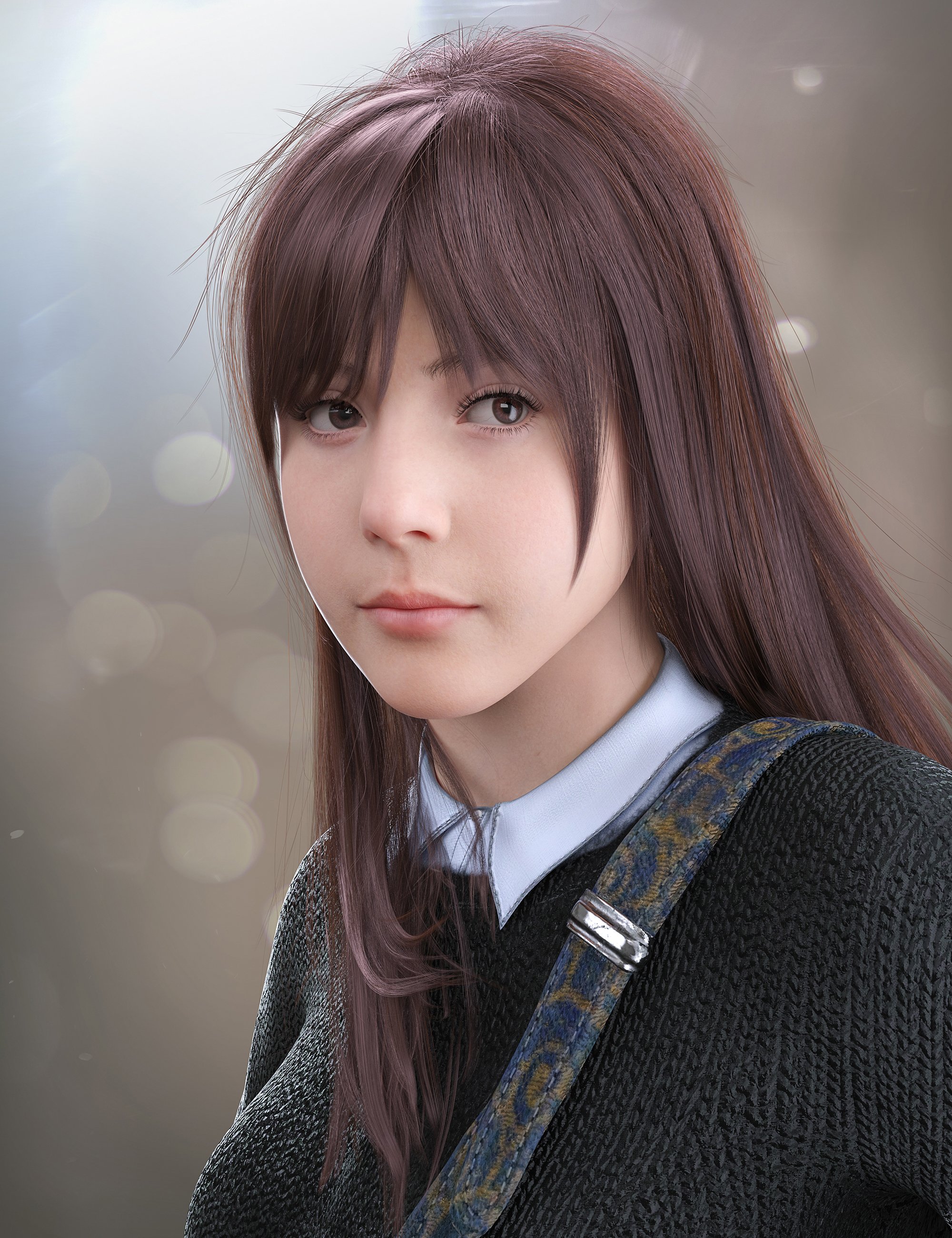 MB Anezka HD for Genesis 9 Feminine by: Magic Brush, 3D Models by Daz 3D