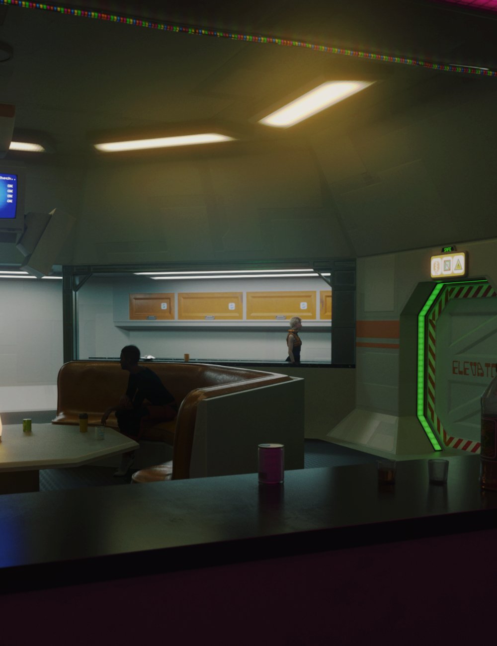 Sci-Fi Rec Room by: Tengu23, 3D Models by Daz 3D