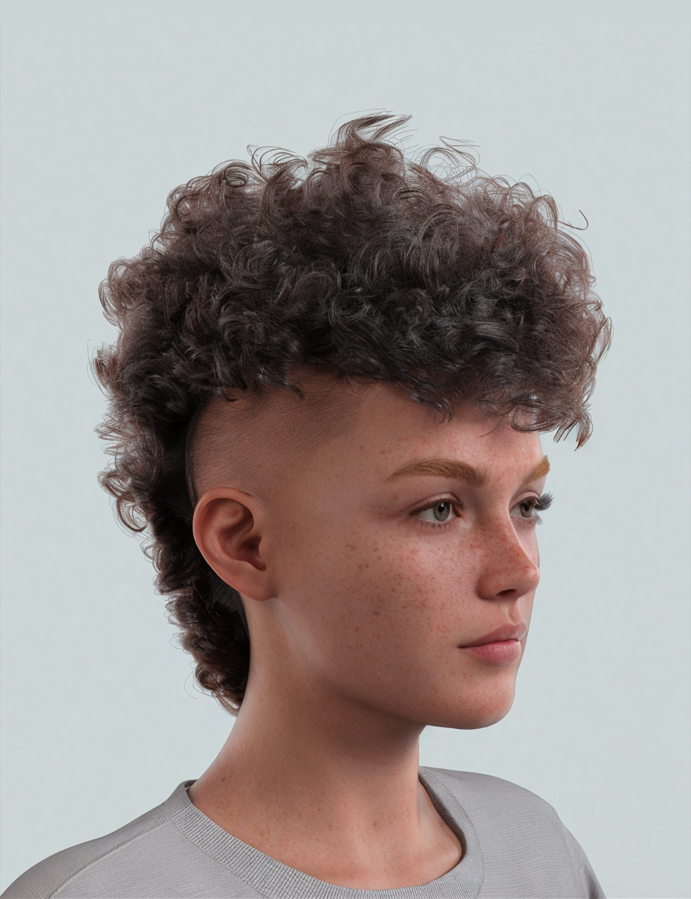 XYZ Hedgehog Hair for Genesis 9 by: XYZArt Ken, 3D Models by Daz 3D