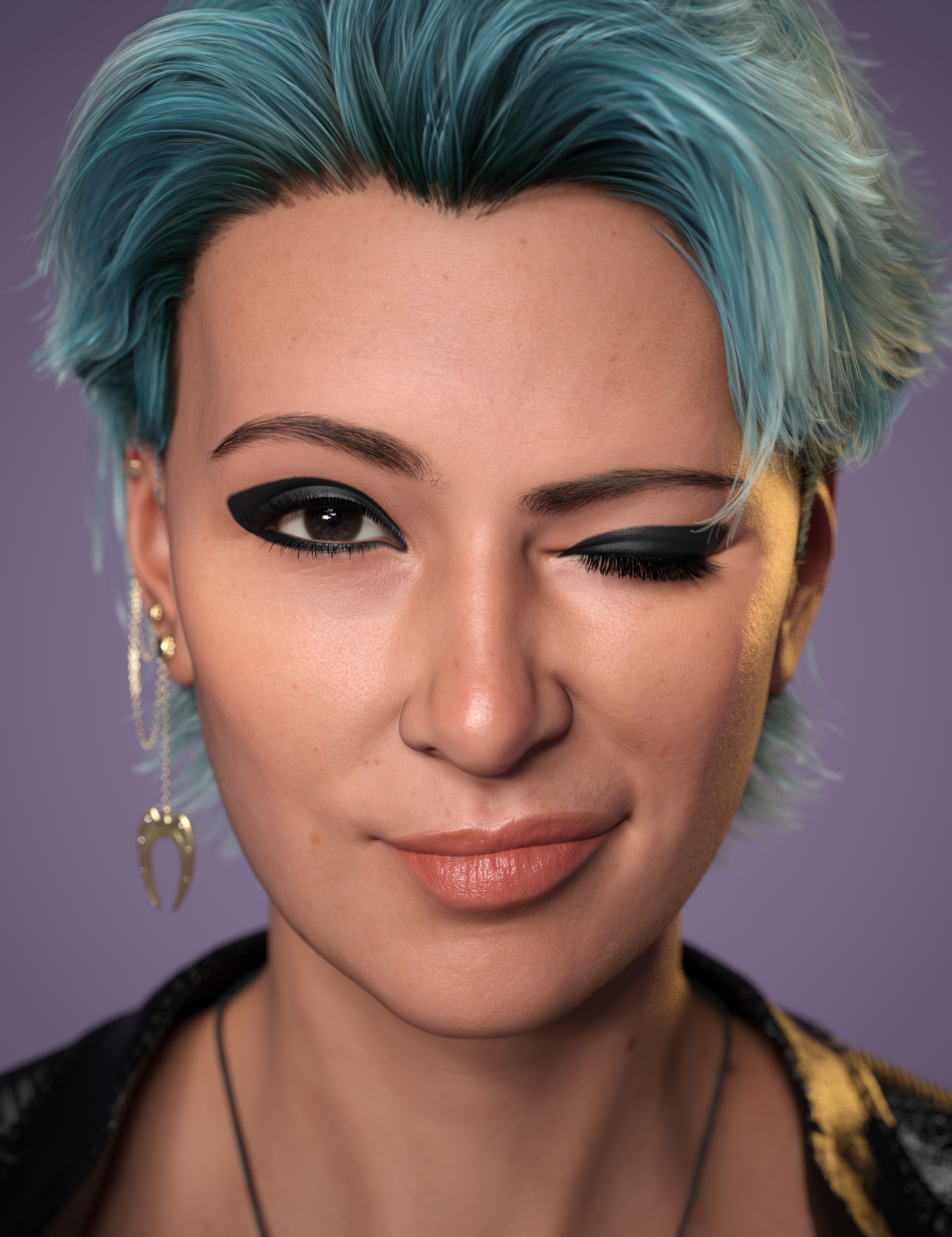 Makeup System - Sublime and Grime LIE Makeup for Genesis 9 by: , 3D Models by Daz 3D