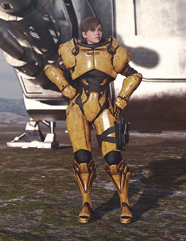Space Mech Outfit for Genesis 9
