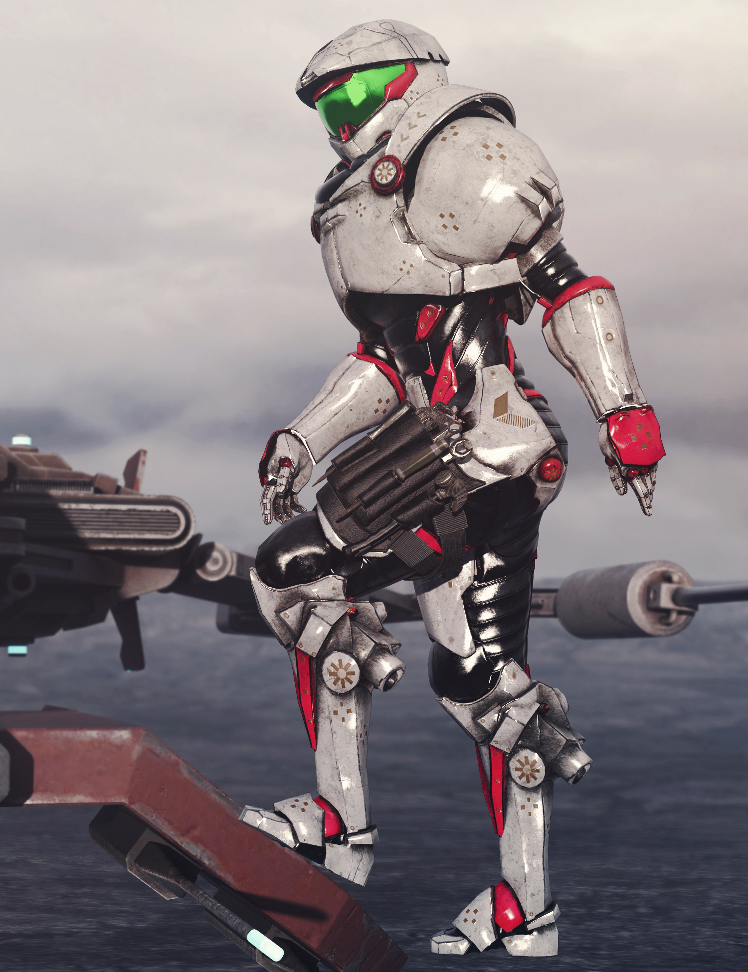 Space Mech Outfit Texture Add-On by: fjaa3d, 3D Models by Daz 3D