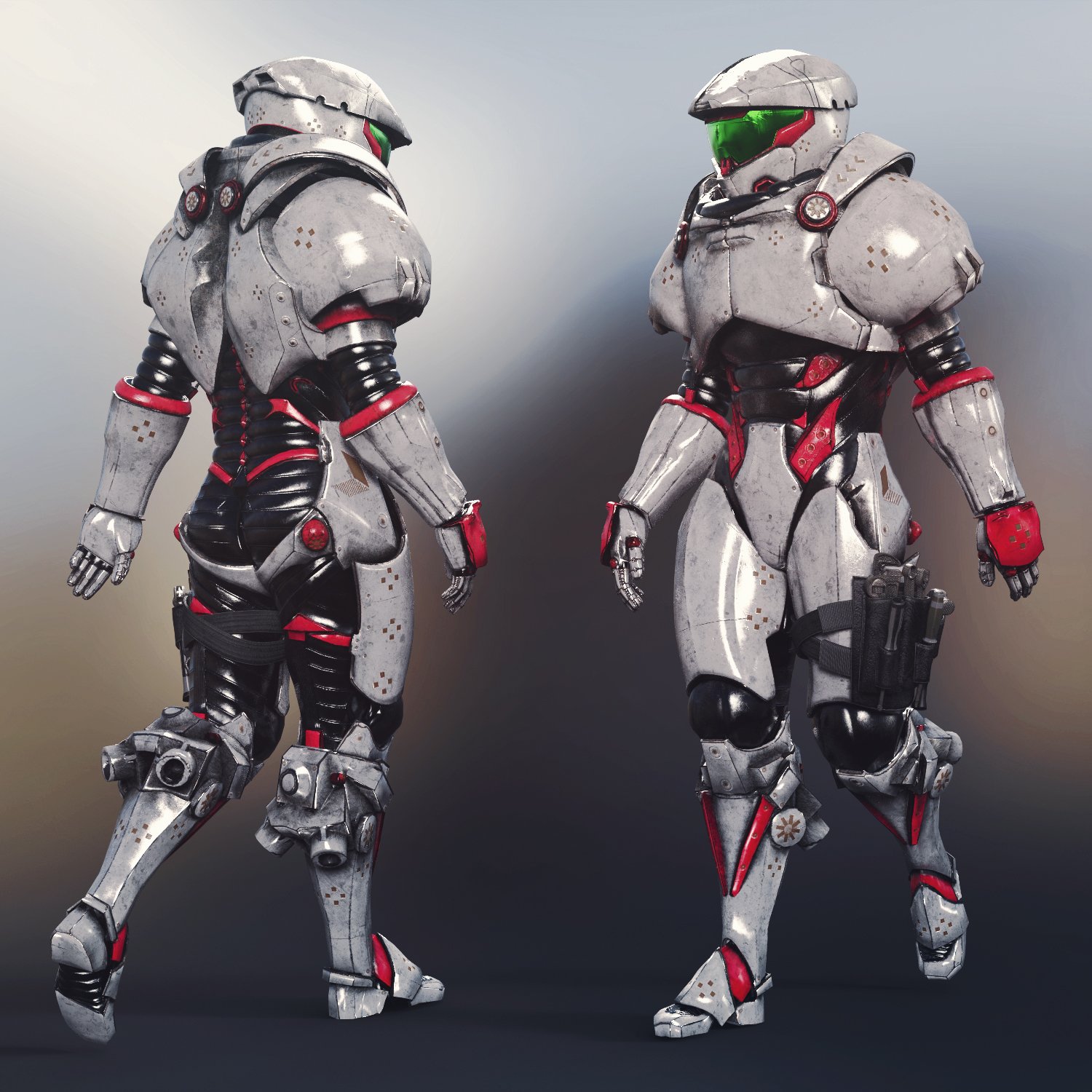 Space Mech Outfit Texture Add-On | Daz 3D