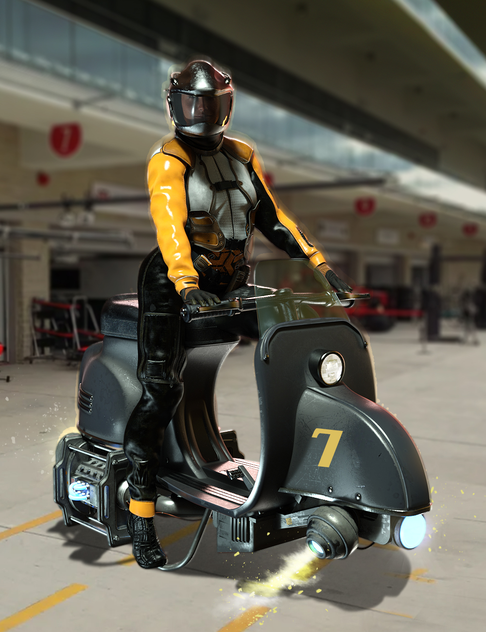 Sky Scooter by: The AntFarm, 3D Models by Daz 3D