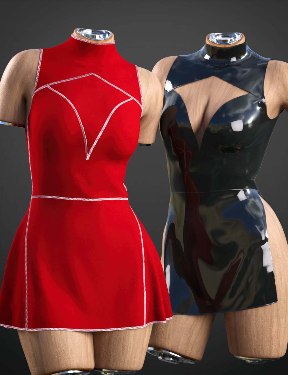 CHB dForce Anastasia Dress for Genesis 9 by: Cherubit, 3D Models by Daz 3D