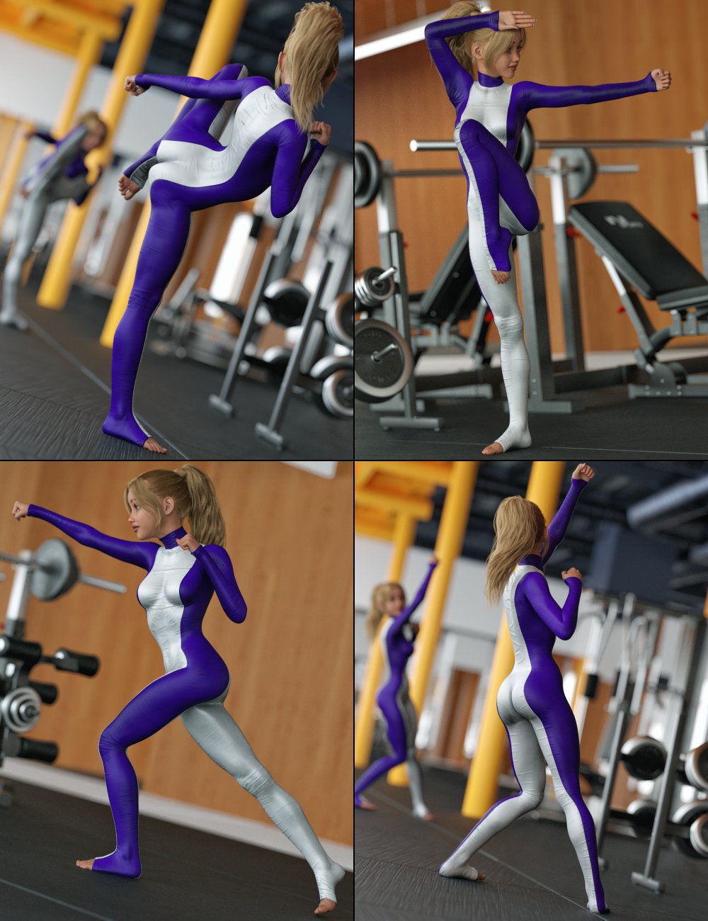 MMX Action Packed Poses 2 for Genesis 9 by: Mattymanx, 3D Models by Daz 3D