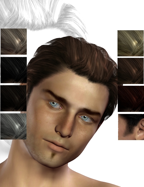 Preppy Hairstyle Preppy Hairstyle by: Neftis3D, 3D Models by Daz 3D