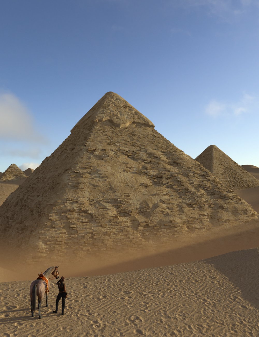 Egyptian Pyramids 1 by: Enterables, 3D Models by Daz 3D