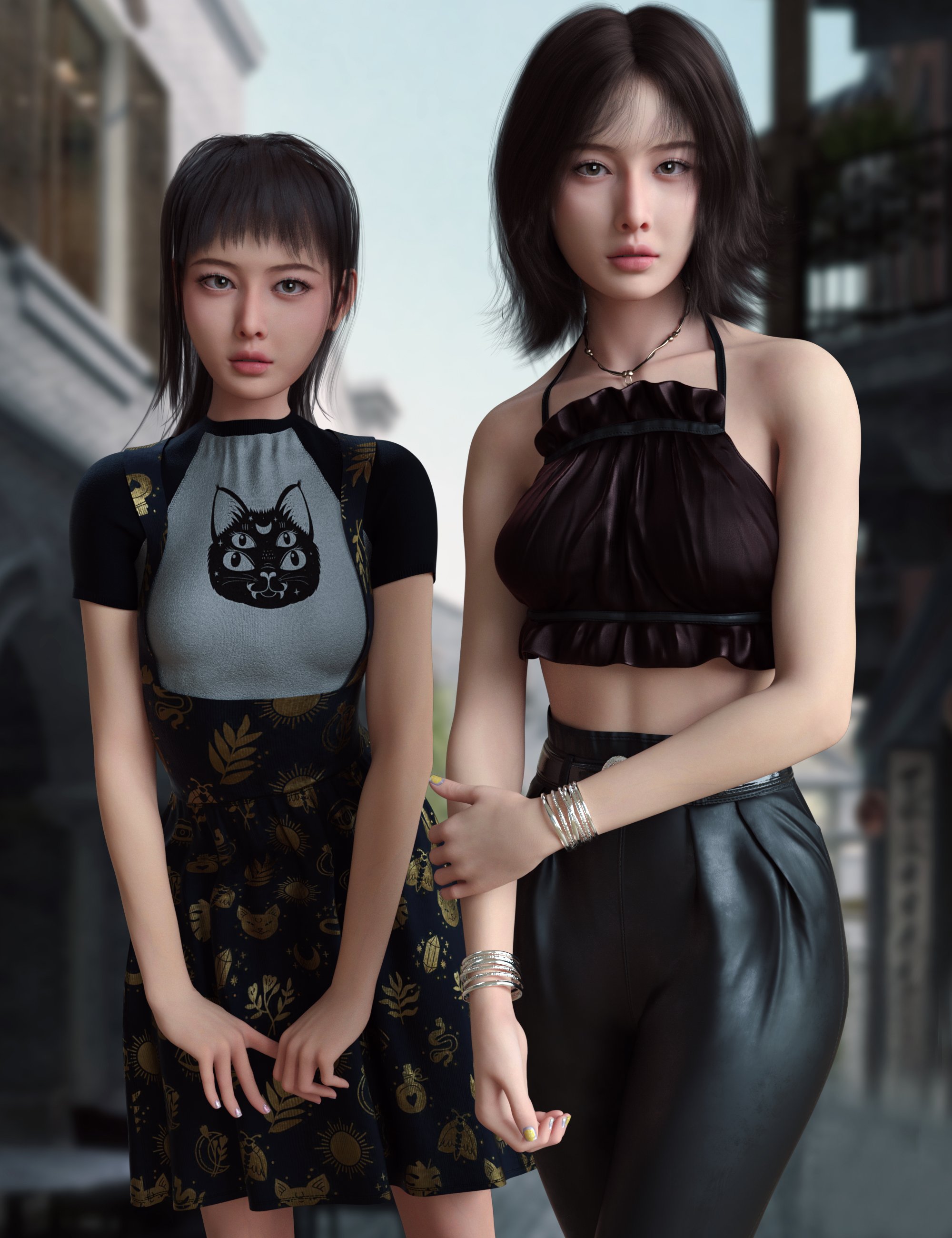 Vo Xiao Bei Character and Hair for Genesis 9 Bundle by: VOOTW, 3D Models by Daz 3D