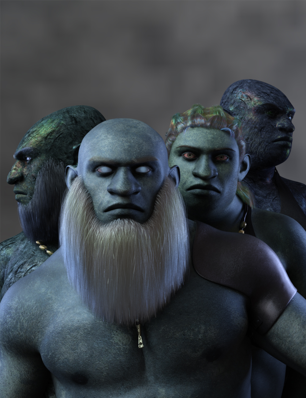 AB Deep Dwarves for Genesis 9 by: AuraBianca, 3D Models by Daz 3D