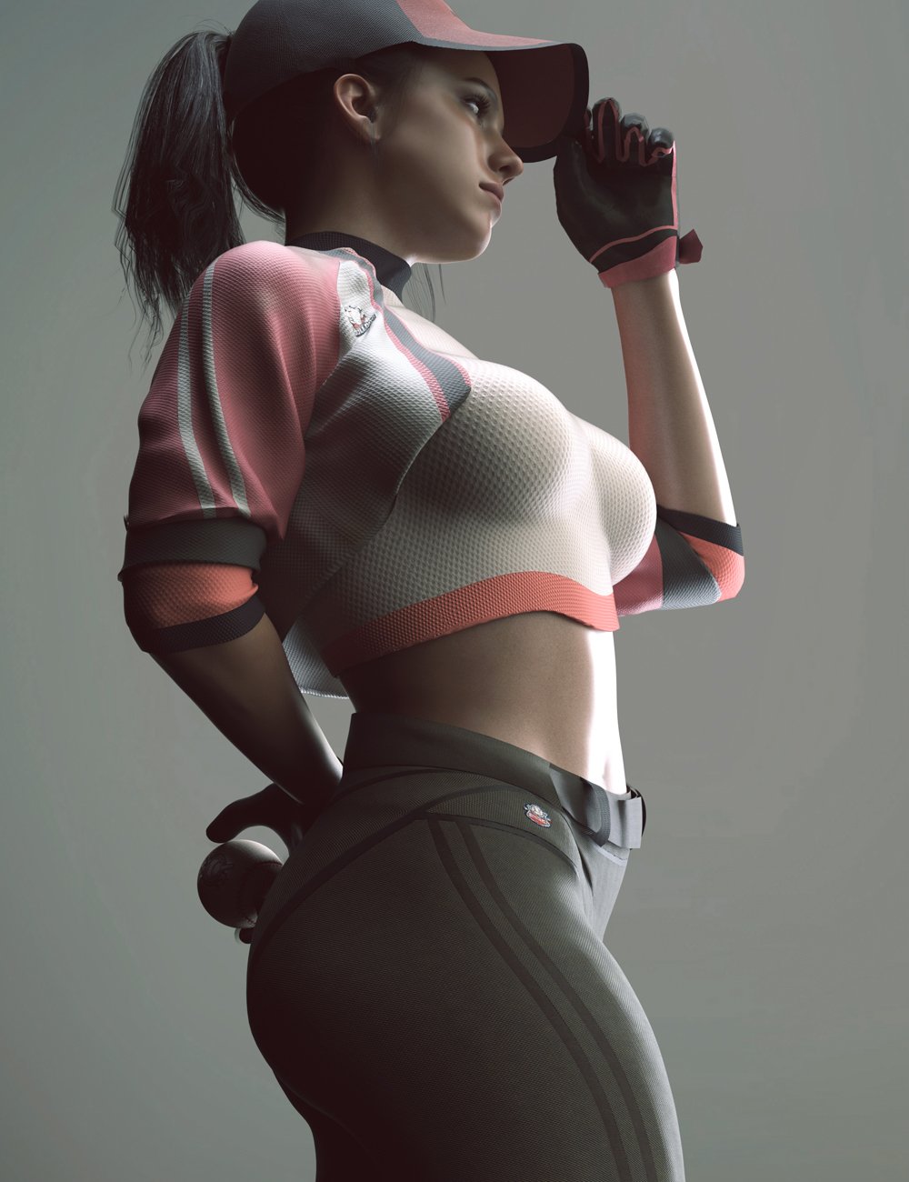 dForce Heavy Hitter Outfit for Genesis 9 and 8 Female by: PAMAWO, 3D Models by Daz 3D