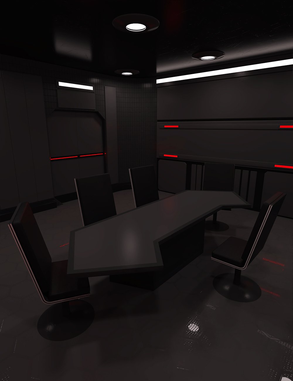 FH Sci-Fi Meeting Room by: , 3D Models by Daz 3D